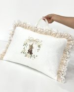 ست مسافرتی 3 تیکه Bunny رنگ کارامل دانتل‌دار