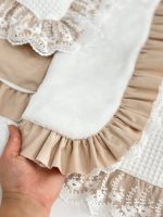 ست مسافرتی 3 تیکه Basic رنگ کارامل دانتل دار - تصویر 5