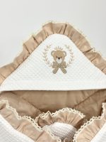 قنداق دو منظوره Bear رنگ کارامل چین‌دار - تصویر 4