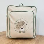 کوله دلارا طرح خرس کلاهدار ماچا