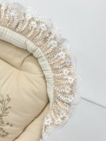ست تدی و حلقه گل رنگ کارامل دانتل دار - تصویر 9